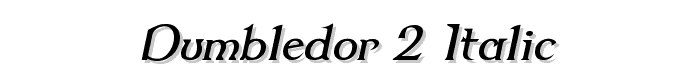 Dumbledor 2 Italic font